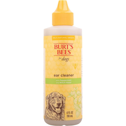 Burt's Bees for Pets Ear Cleaner for Dogs with Pepeprmint and Witch Hazel, 99.7% Natural Origin Formulas, Dog Ear Cleaner, Ear Cleaning Solution for Dogs, 4 oz