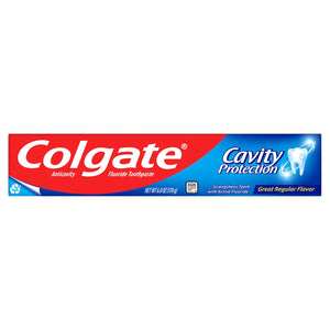 Colgate Cavity Protection Toothpaste with Fluoride, Minty Great Regular Flavor, Anti Cavity Toothpaste, 6 Oz Tube