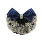 Lady Bow Hair Bun Net Snood Crochet Net Bun Hair Cover Hair Accessories Bowknot Decor Barrette Hair Clip Lace Flower Hair Accessories (Black)