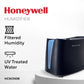 Buy now Honeywell Cool Moisture Humidifier For Bedroom, Medium Rooms, 1.1 Gallon, Invisible Moisture Humidifier for Baby, Kids, Quiet, Easy to Clean, UV Technology, Black, HCM350B at indiglob india