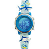 Preschool Collection Kids Digital Light Up Watch - Monster Trucks, Dinosaurs, Shark, Unicorn, Butterfly, Spider - Girls, Boys, Children, School - clear