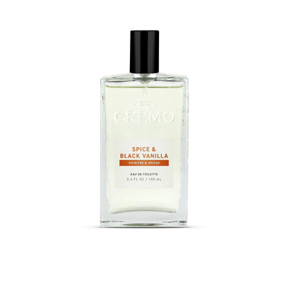 Cremo Cologne For Men - Spice & Black Vanilla Mens Cologne Spray, An Explosion of Vibrant Spices, Dark Woods and Black Vanilla, Multi-Layered Signature Men's Fragrances, 3.4 Fl Oz