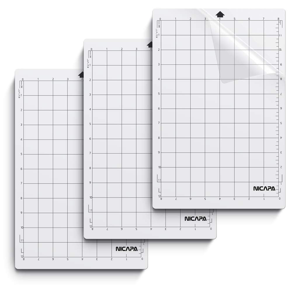 Buy now Nicapa StandardGrip Cutting Mat for Silhouette Cameo 4/3/2/1 (12x12 inch,3 pack) Standard Adhesive Sticky Quilting Cut Pads Replacement Accessories for Silhouette Cameo transparent for Cameo 8*12 3pack StandardGrip at indiglob india