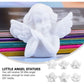30Pcs Miniature Angel Figurine Mini Angel Statue Resin Embellishments Flatback Beads Charm Ornament Cherubs Angels for DIY Scrapbooking Craft Phone Case (Mixed Style)