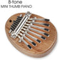 Mr.Power Cute Kalimba Marimba Portable Finger Thumb Piano for Beginners (8 Keys, Natural Wood)