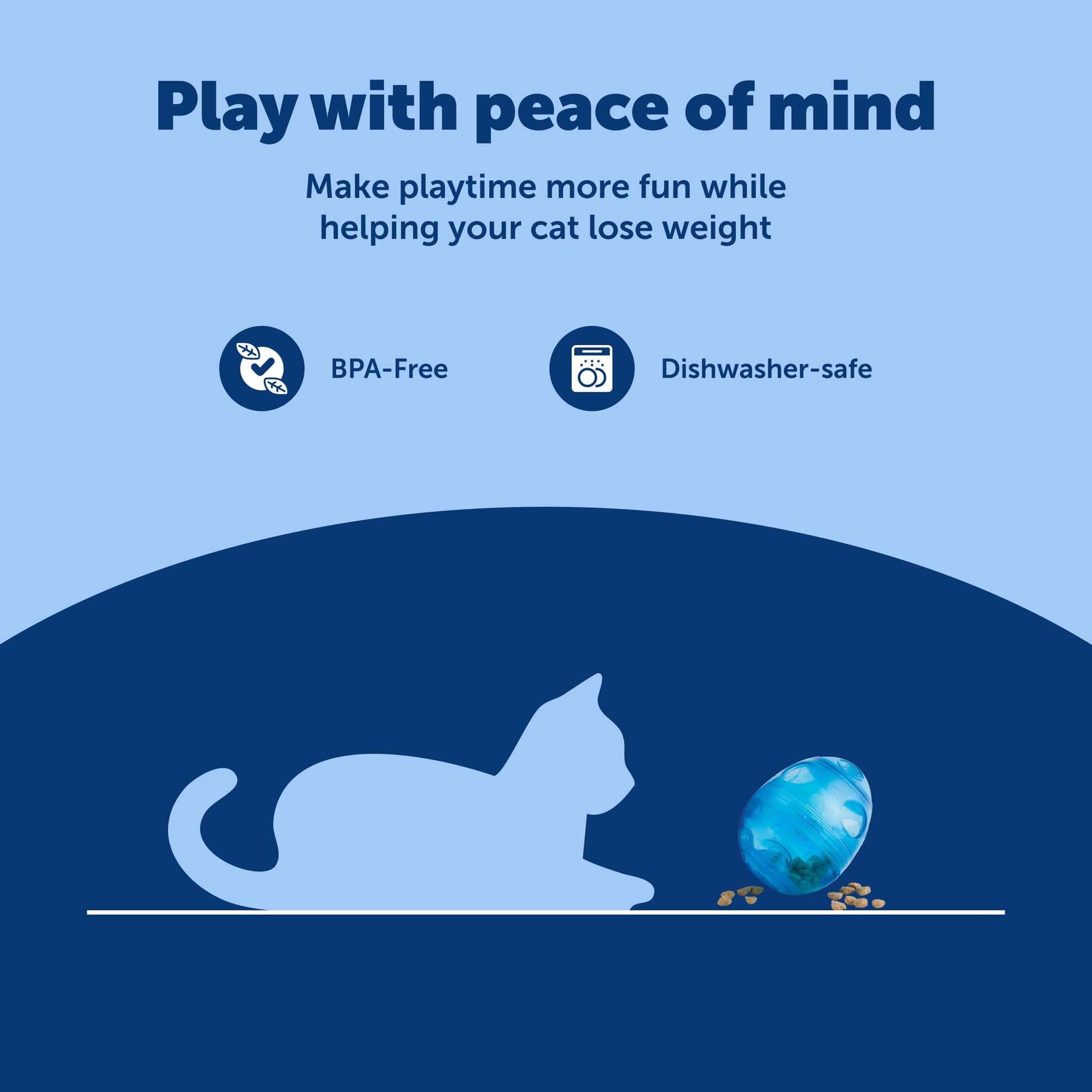 Buy now PetSafe FUNkitty Egg-Cersizer - Cat Toy - Slow-Feeder for Cats to Slow Down & Reduce Aggressive Eating - Durable Multi-Functional Enrichment Toy for Improved Digestion & Exercise at indiglob india