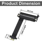 10Gtek PCIe 3.0 Extension Cable, X16 to X1, F to M, Straight to Straight, Cable Length 20cm, P341FM1120 - My Store