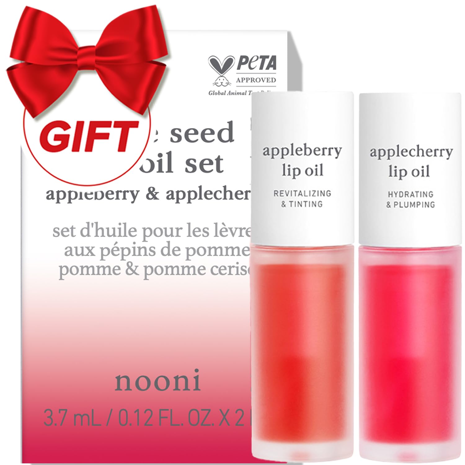 Buy now NOONI Korean Lip Oil - Appleberry | Long-Lasting, Moisturizing, Plumping, Revitalizing for Dry Lips, Waterproof, No Peel Off, Hydrating, Nourishing Crystal Clear, Stocking Stuffers, 0.12 FL Oz 16. Duo (Appleberry & Applecherry) at indiglob india