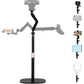 AceTaken Extendable Webcam Stand,Tabletop Webcam Holder Compatible with Logitech C920s StreamCam C930 C922 C615 C925e Brio and Cell Phones