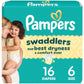 Pampers Baby Diapers - Swaddlers - Size 3, 168 Count, Ultra Absorbent Disposable Infant Diaper