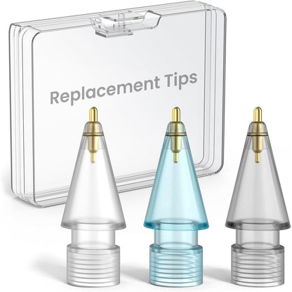 Delidigi 5 Pack Replacement Tips Compatible with Apple Pencil Pro/2nd Generation/1st Gen/USB C, Wear-Resistant iPencil Nibs Accessories Fine Point Precise Control Pen Like Tips