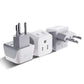 Buy now Ceptics Schuko Germany, France Plug Adapter, Dual Input - Ultra Compact Light Weight - Usa to Russia, South Korea Travel Adaptor Plug - Type E/F (3 Pack) Type J - Switzerland - Dual input 3 Pack at indiglob india