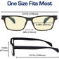 Gamma Ray Computer Blue Light Blocking Gaming Reading Glasses w/Amber Tint and Anti Glare UV Digital Eyestrain