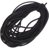1/8-Inch (3mm) Black Heavy Stretch Round String Elastic Cord (Cut of 10 Yards) - Black