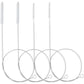 40 Inches Brush Cleaner for Cleaning Straw, Kegerator, Feeding Tube, Siphon Hose, Sunroof Drain, Refrigerator Drain, 4PCS (White)