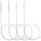 40 Inches Brush Cleaner for Cleaning Straw, Kegerator, Feeding Tube, Siphon Hose, Sunroof Drain, Refrigerator Drain, 4PCS (White)