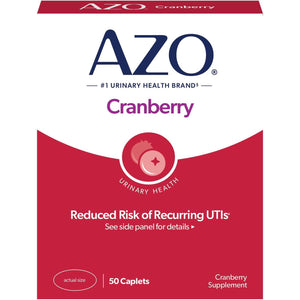 AZO Cranberry Pills for Urinary Tract Health for Women and Men, Adult Cranberry Supplement, Sugar-free, Non-GMO, 50 Softgel Capsules