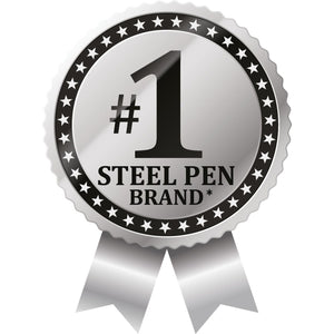 Zebra Pen F-701 Retractable Ballpoint Pen, 0.8mm Fine Point, Stainless Steel Barrel, Ideal for Office Supplies, School Supplies & Teacher Supplies, Black Ink, 1-Pack (29411)