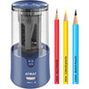 AFMAT PS92 Electric Pencil Sharpener - Auto Stop, Super Sharp & Fast, Plug in Pencil Sharpener for 6-12mm No.2/Colored Pencils - Classroom/Office/Home - Black - Blue