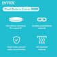 Buy now INTEX 28031E Pool Cover: For 12ft Round Metal Frame Pools – Includes Rope Tie – Drain Holes – 10in Overhang – Snug Fit at indiglob india