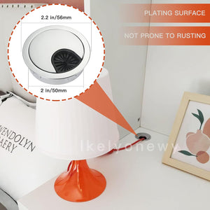 2 Inch Metal Desk Cable Grommet Hole Covers for Wires Cover Wire Insert Furniture Grommets Table Grommet(4 Pcs)