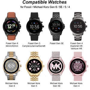 Charger for Fossil Gen 6 / Gen 5 / Gen 4 / Sport, for Michael Kors Gen 6 / Gen 5E / Gen 5 / Gen 4 Smartwatch Magnetic Charging Cable (1, Black)