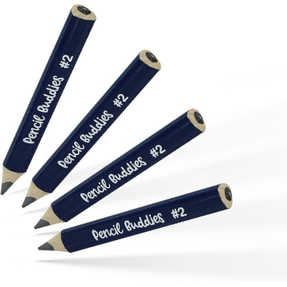 Kids Pencils for Toddlers, Beginners, Preschool and Kindergarten Ages 2-6 years With Jumbo Triangle Shape, #2 Graphite, Fat Pencils With Easy Grip and Large Core (8 pack + Sharpener, Navy Blue)