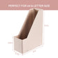Buy now SUIN 2 Pack Magazine-Holders Magazine File-Organizer-Boxes Sturdy Cardboard Magazine File Folder-Holder for Home/Office Desk Organizer and Decor, Pack of 2, PH201 (Natural Pink) at indiglob india