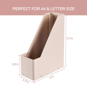 Buy now SUIN 2 Pack Magazine-Holders Magazine File-Organizer-Boxes Sturdy Cardboard Magazine File Folder-Holder for Home/Office Desk Organizer and Decor, Pack of 2, PH201 (Natural Pink) at indiglob india
