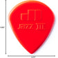 Dunlop Jazz III Pick Pack, Red Nylon,1.38mm