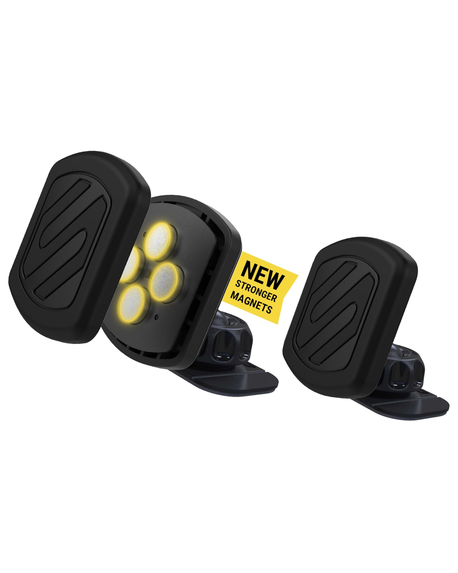 Buy now Scosche MAGDMB MagicMount Magnetic Phone Mount for Car, Dashboard Cell Phone Holder with 360° Adjustable Magnet Head, Universal Phone Stand for Car Compatible with iPhone, Samsung, and All Devices Extra Strength - Dash 2 Pack at indiglob india