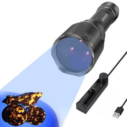 Buy now S3 365nm UV Flashlight with 3 LEDs, Powerful Blacklight Flashlights for Pet Urine Detection, Resin Curing, Rocks, Scorpion at indiglob india