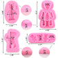 ZiXiang Bear Silicone Fondant Molds For Teddy Bears Chocolate Candy Gum Paste Crafting Polymer Clay Cake Decorating Set of 4