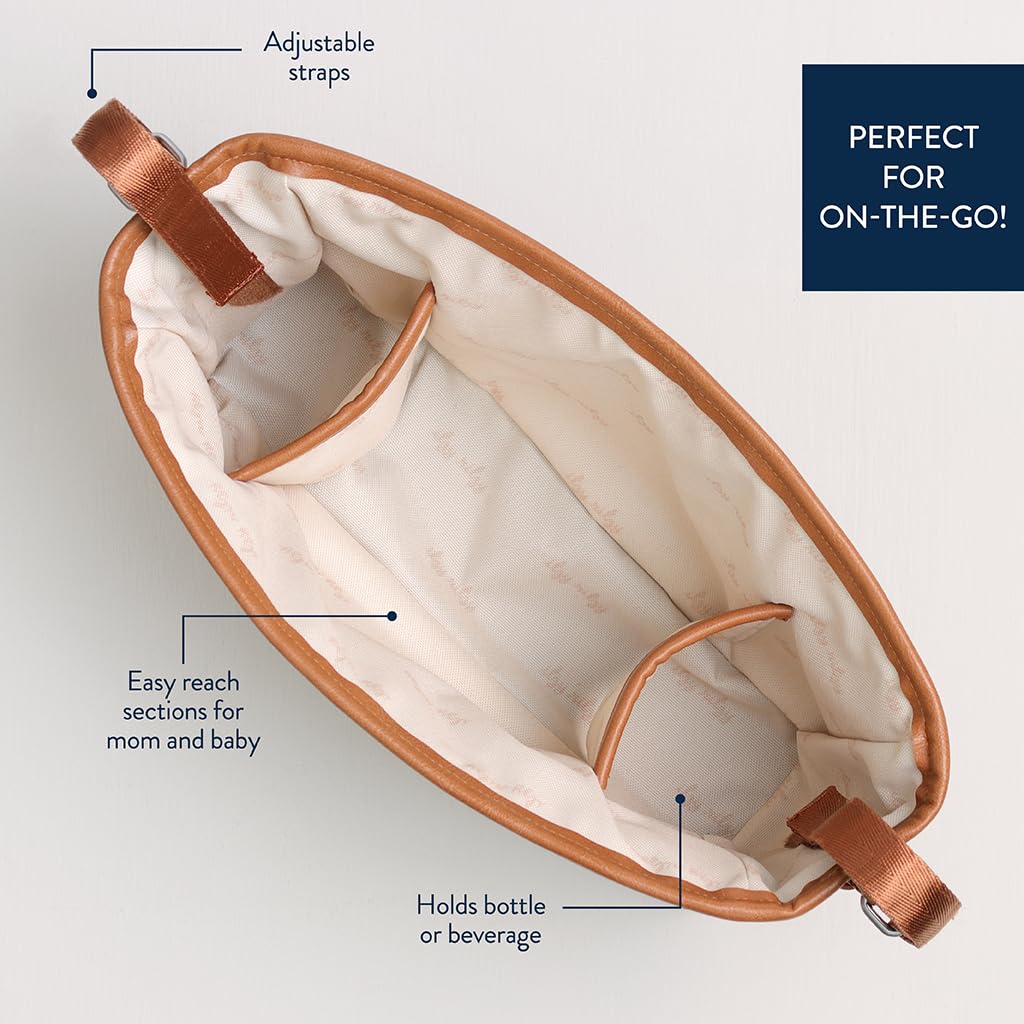 Buy now Itzy Ritzy Adjustable Stroller Caddy and Organizer Bag Featuring Front Zippered Pocket, 2 Built-In Interior Pockets & Adjustable Straps to Fit Nearly Any Stroller (Saddle) at indiglob india