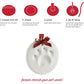 Pearhead Clay Pawprint Christmas Ornament, Pet Owner Holiday Gift, Dog or Cat Paw Print Keepsake, DIY Pawprint Hanging Ornament, Classic Red Ribbon