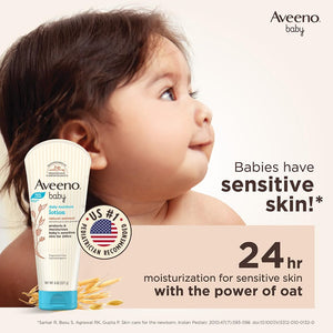Buy now Aveeno Baby Daily Moisture Lotion for Delicate Skin with Natural Colloidal Oatmeal Dimethicone Hypoallergenic Fragrance Phthalate ParabenFree 8 oz, 1 Count at indiglob india