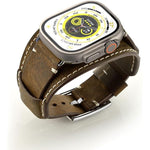 Buy now Leather Band Compatible with Apple Watch Series 9 8 45mm Bands, Genuine Leather Strap with Stainless Clasp for Watch Ultra 2 49mm/SE Series 7 6 5 4 3 2 45mm 44mm 42mm Band at indiglob india
