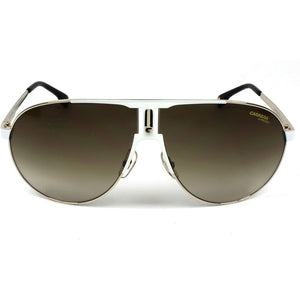 Carrera unisex adult Carrera 1005/S Sunglasses, White Gold/Brown Gradient, 66mm 9mm US