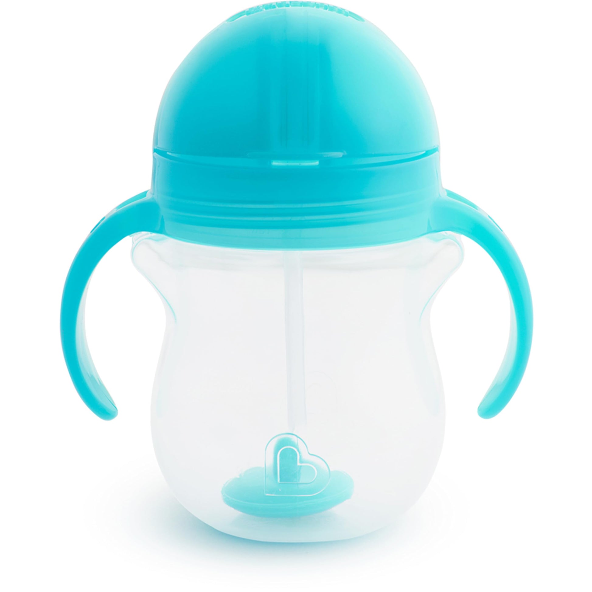 Buy now Munchkin Any Angle Sippy Cup for Toddlers, Spill Proof Weighted Straw Cup with Transition Handles for Babies 6 Months and Up, 7 Ounce, Blue at indiglob india