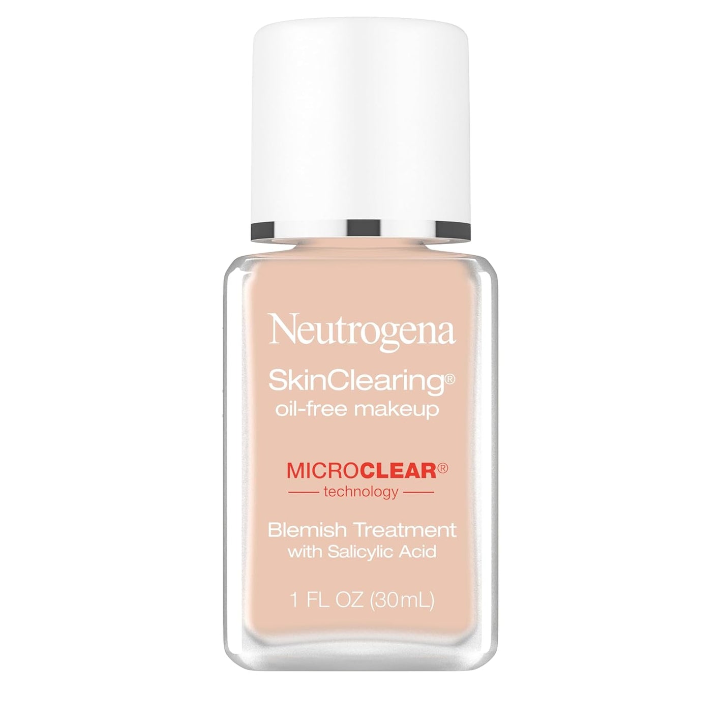 Neutrogena SkinClearing Oil-Free Makeup, Soft Beige 50, 1 Fl. Oz (Pack of 1)