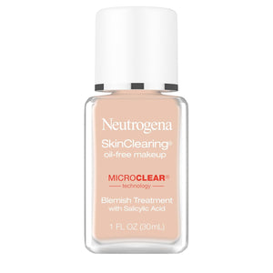 Neutrogena SkinClearing Oil-Free Makeup, Soft Beige 50, 1 Fl. Oz (Pack of 1)
