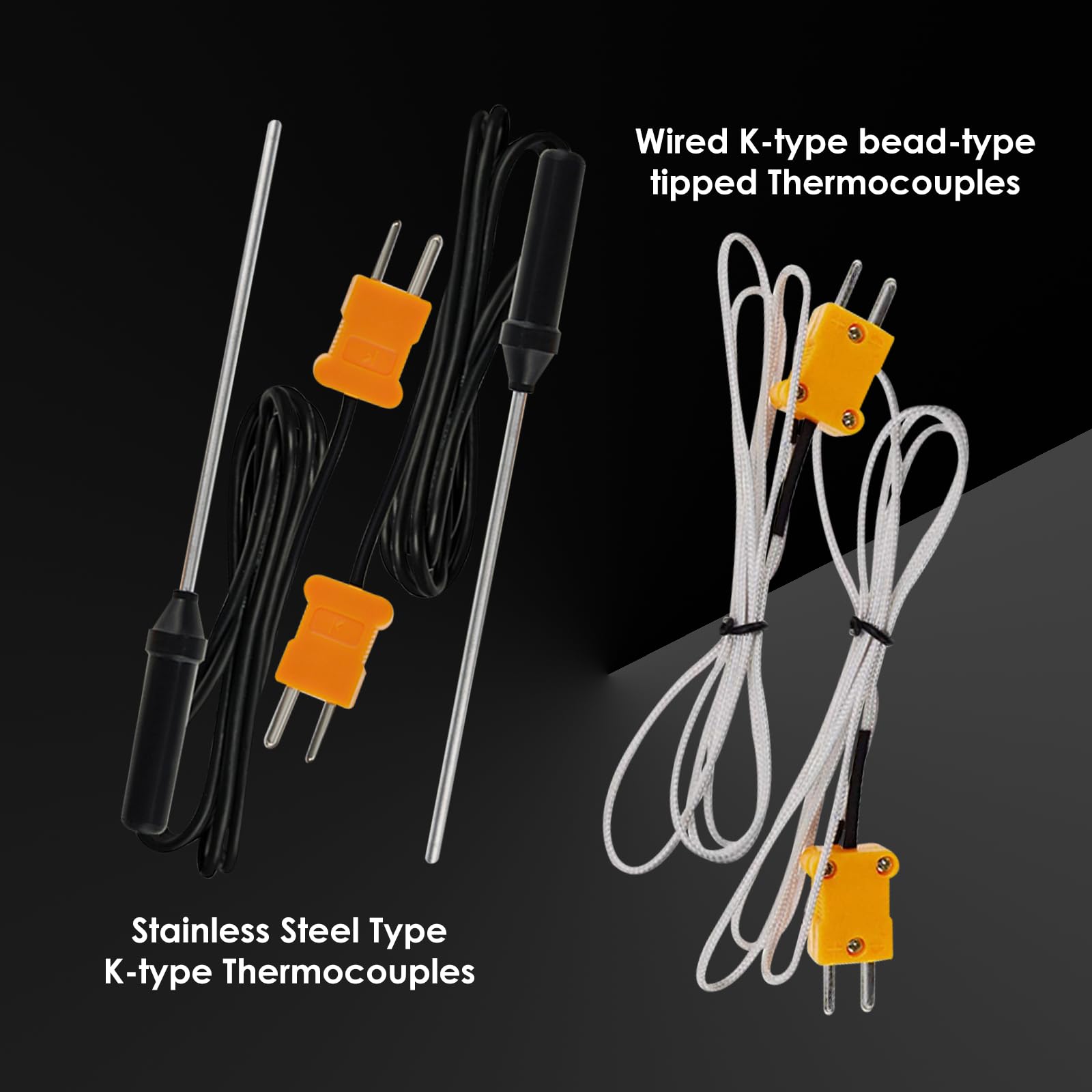 Buy now Thermocouple Thermometer Digital K Type Dual Channel Thermometer HVAC Temperature Meter with 4 Thermocouples, MAX/MIN/AVG Temperature Measurement, -50~1300°C (-58~2372°F) at indiglob india
