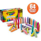 Crayola Ultimate Washable Chalk Collection (64ct), Bulk Outdoor Sidewalk Chalk for Kids, Anti-Roll Sticks, Recess Toys for Kids, Back to School Gifts