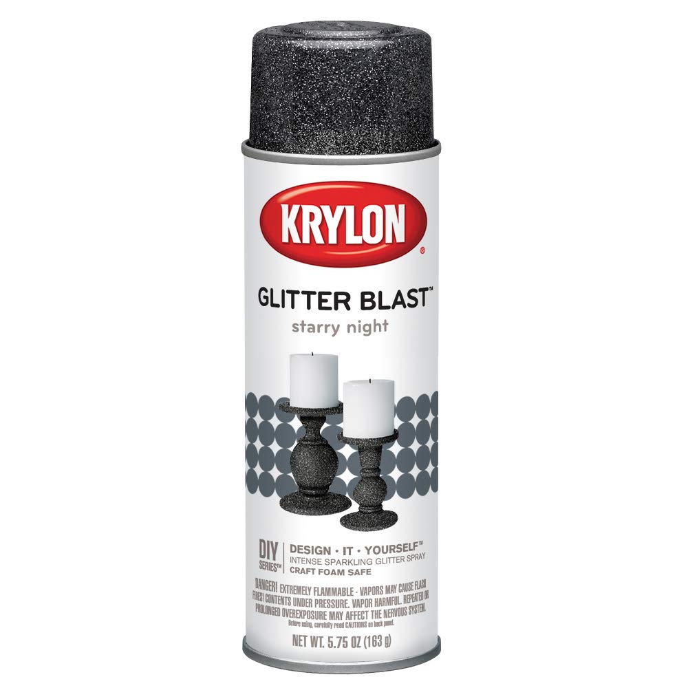 Buy now Krylon K03805A00 Glitter Blast Glitter Spray Paint for Craft Projects, Starry Night Silver, 5.75 oz at indiglob india