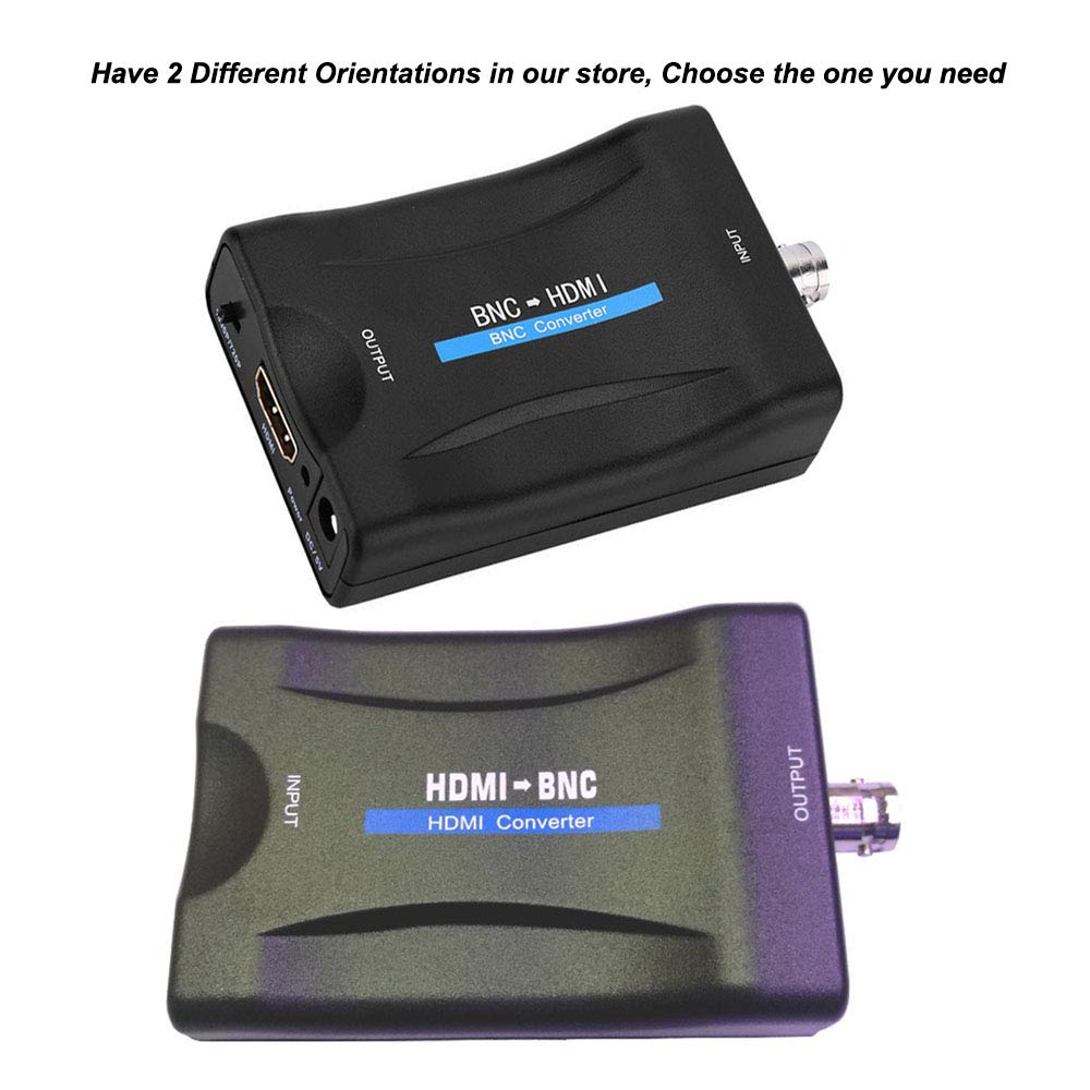 Buy now HDMI to BNC Converter Adapter - HD Digital Video in Female BNC Coax Connector Composite Box w/ 3.5mm Audio Out for DVD DVR Security Camera CVR CCTV Image Coaxial Analog CVBS Signal Monitor TV at indiglob india