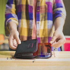 DomeStar Filter Case, 2PCS 3-Pocket Camera Lens Filter Carry Case Professional Photography Filter Holder Belt Bag Pouch Water-resistant and Dustproof Design for 25mm-82mm Filters