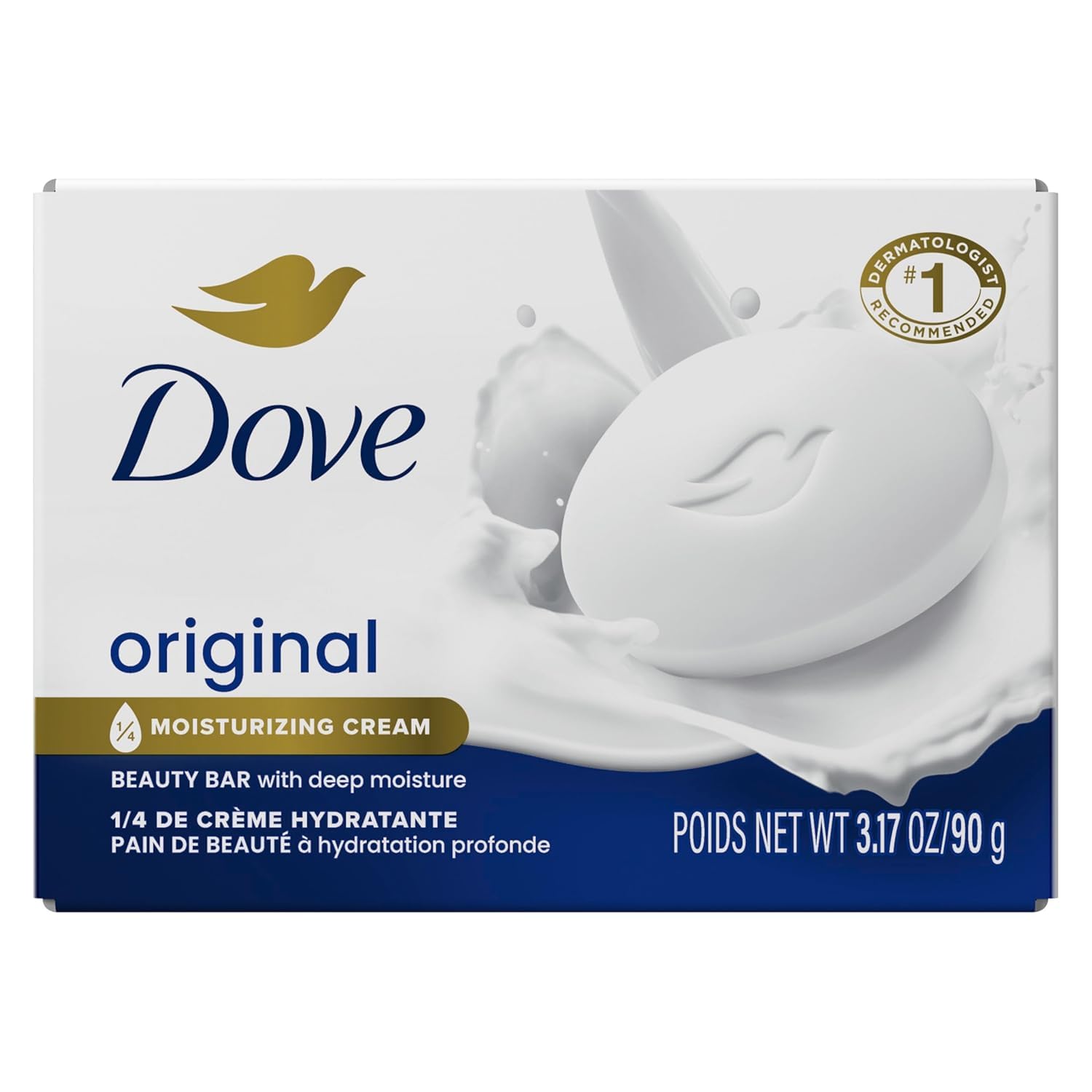 Buy now Dove Beauty Bar Soap Original, for Soft, Smooth Skin, with 1/4 Moisturizing Cream 2.6 oz at indiglob india