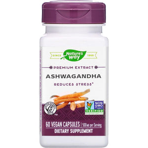 Natures Way, Ashwagandha Standardized Extract, 60 Count