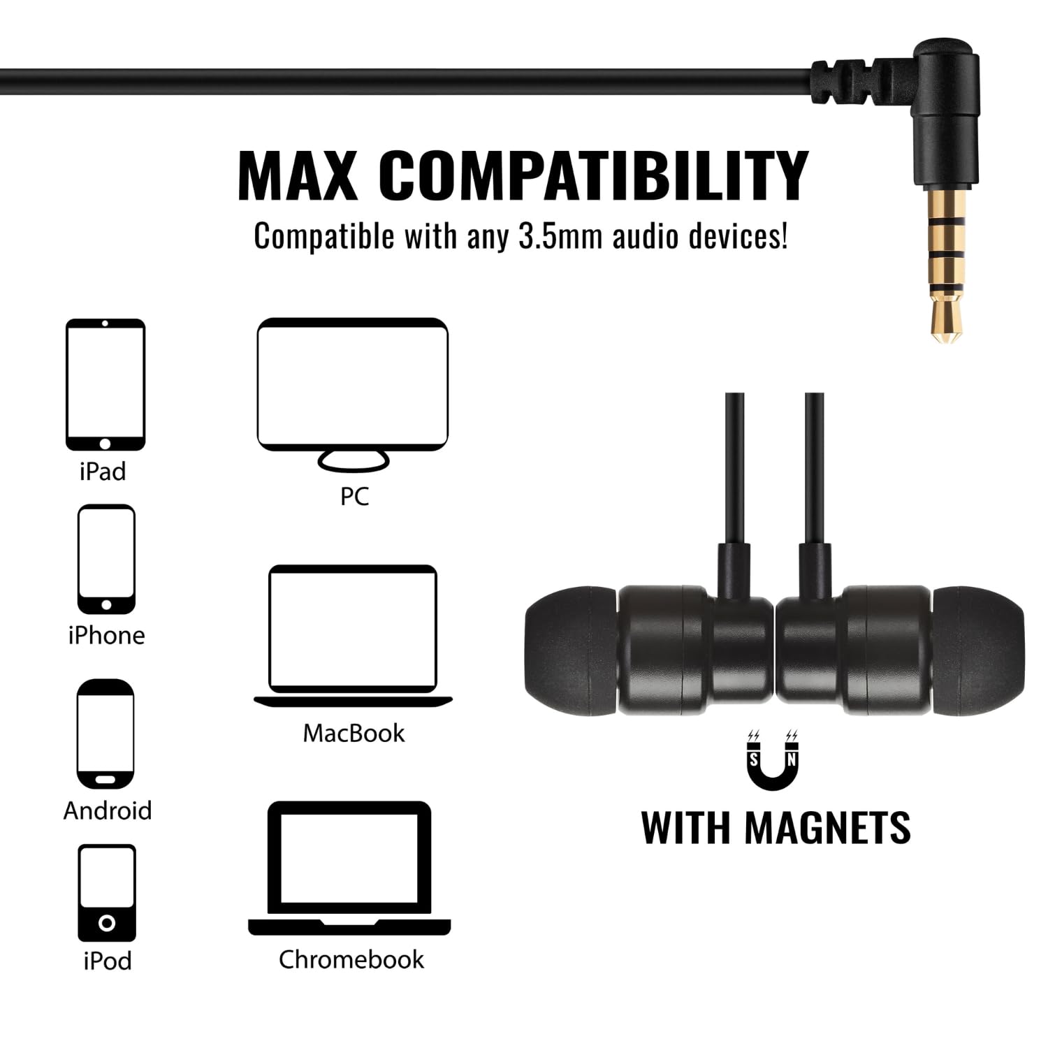 Buy now UliX Rider Wired Earbuds in-Ear Headphones, Earphones with Microphone, 5 Years Warranty, with Anti-Tangle Cable, Ear Buds for iPhone, iPad, Samsung, School Students, Kids, Women, Small Ears at indiglob india