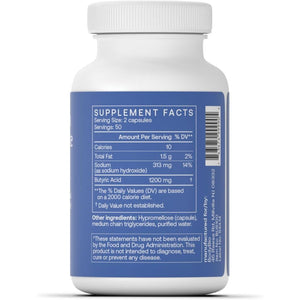 BodyBio Butyrate - Postbiotic for Gut Health, Digestive Support, Bloat, Gas & Constipation Relief, Leaky Gut Repair - Sodium + Butyric Acid Supplement for GI Wellness